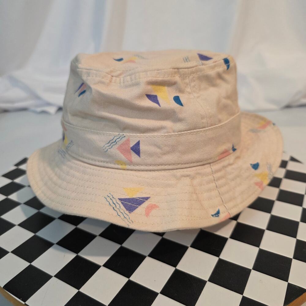crewcuts‎ J. Crew Kids Nautical Sailboat Cream Bucket Hat Size M-L